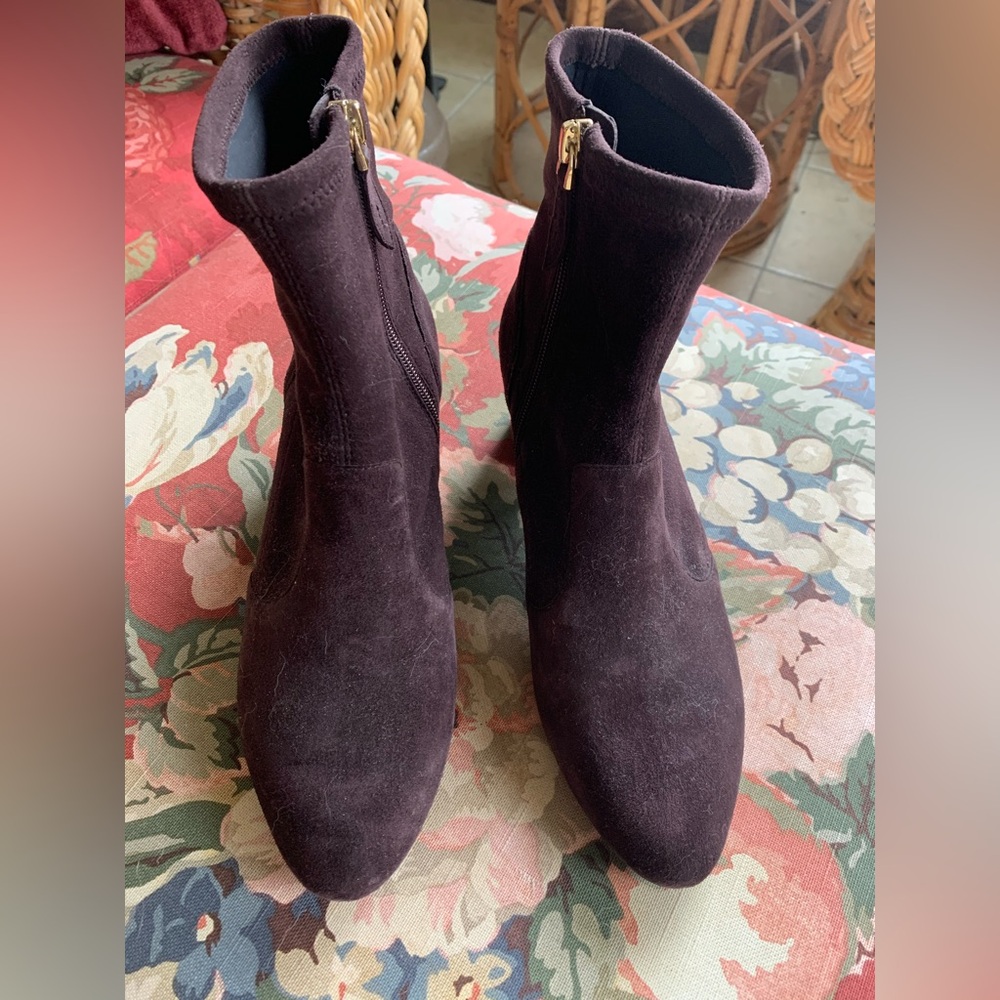 Talbots Pardo Boots Brown Suede Size 8